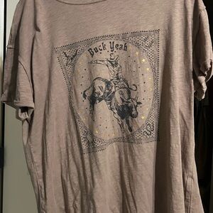 Men's Graphic T-Shirt in Tan
